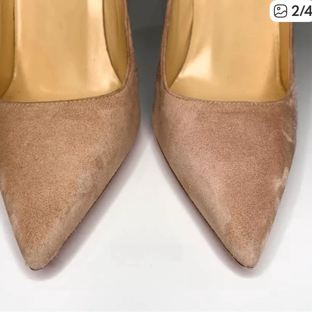 Christian Louboutin Beige Pointed Heels - Picture 3 of 7